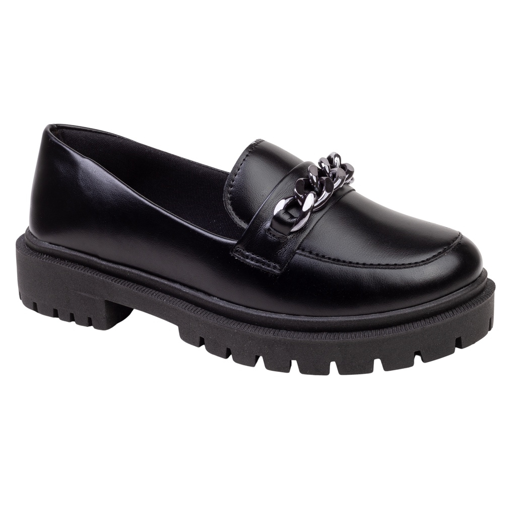 Mocassim feminino best sale salto baixo