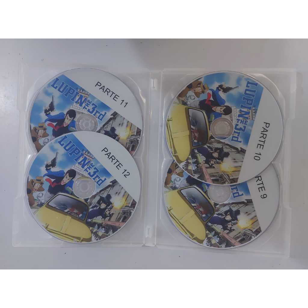 Box Dvd Anime Lupin III todas as temporadas (1 a 6) além de filmes