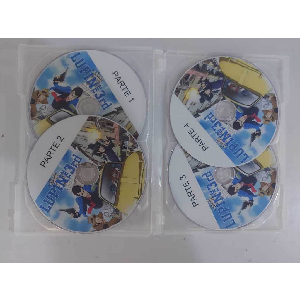 Box Dvd Anime Lupin III todas as temporadas (1 a 6) além de filmes
