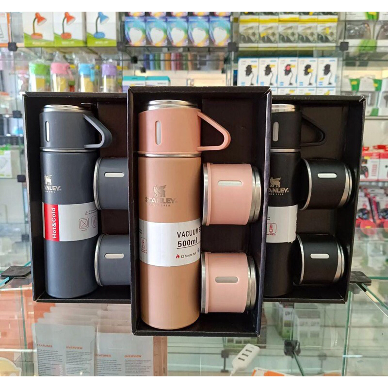 KIT GARRAFA STANLEY 500ml COM XÍCARA | Shopee Brasil