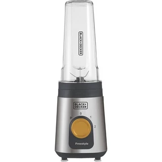 Liquidificador Portátil Black+decker Freestyle Lp320 Inox Com Jarra De Plástico - Inclui 2 Acessórios