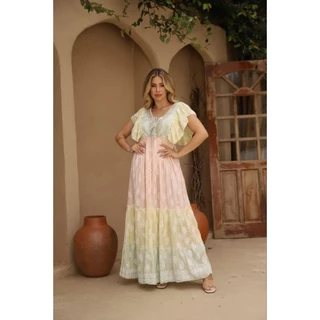 vestido longo boho chic