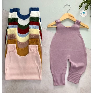Macacão Jardineira Bebê Menino/Menina Tricô - Jardineira Tricot Para Bebê