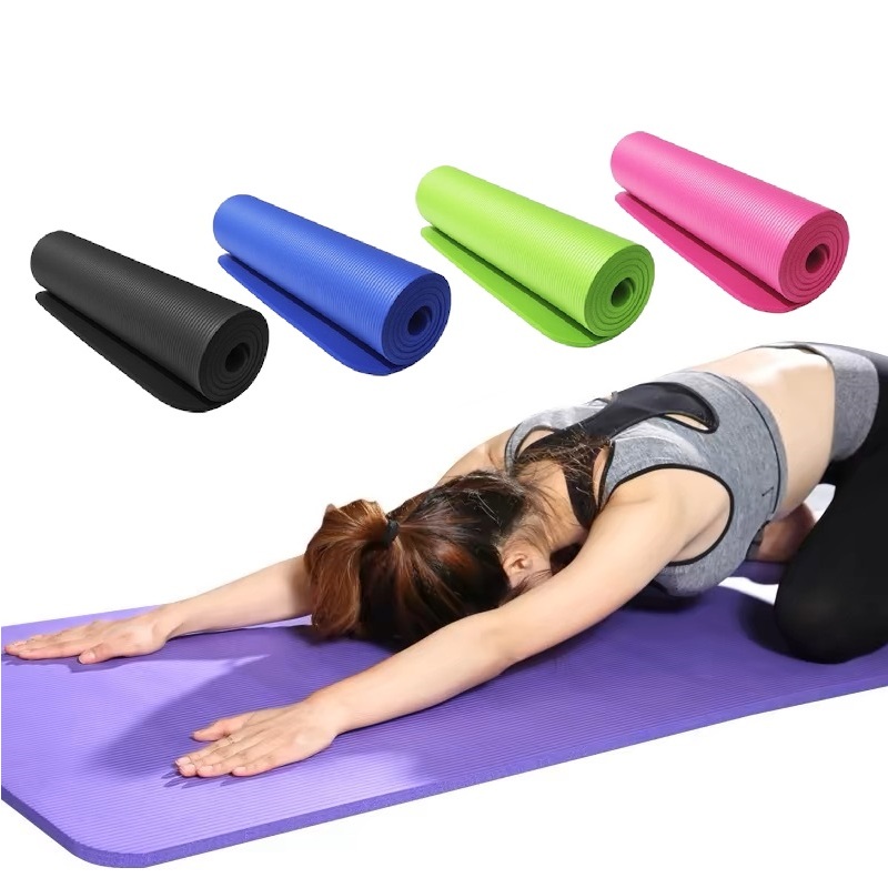 Tapete De Yoga Pilates Alta Densidade 180 x 60cm x 10mm Texturizado