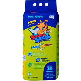Tapete Higiênico Supersecão Max Citrus C/30 Unidades