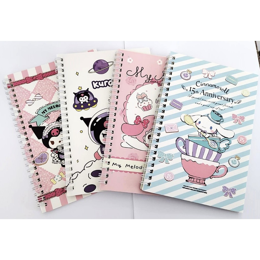 Caderno A5 3D Turma da Hello Kitty, Sanrio, Escolar, Pautado