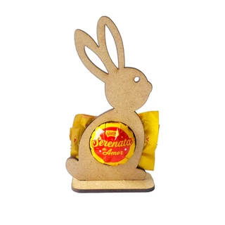 kit 20 Lembrancinha Porta Bombom Coelho da Páscoa Mdf Cru em Oferta na Shopee