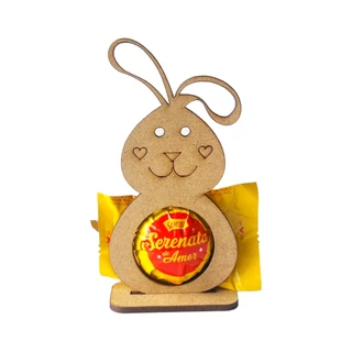 kit 20 Lembrancinha Porta Bombom Coelho da Páscoa Mdf Cru em Oferta na Shopee