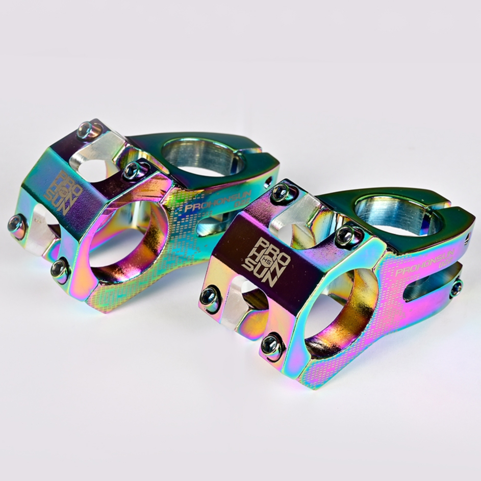 Mesa Prohonsun DH Down Hill Tanke 31.8 x 45mm Alumínio Bicicleta Bike Mtb Speed Avanço Holográfica Colorido