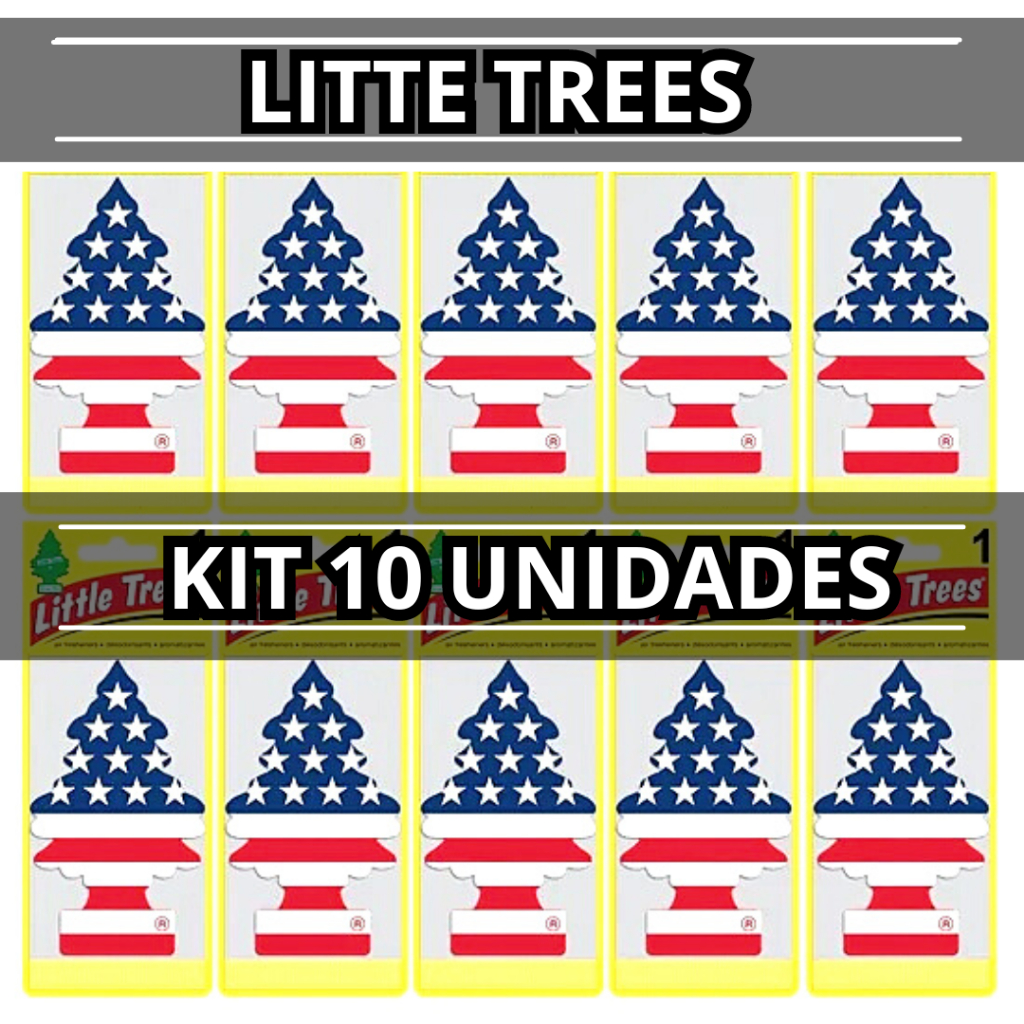 Litte Trees Aromatizante para Carro e Ambiente - KIT 10 Litte Trees ...