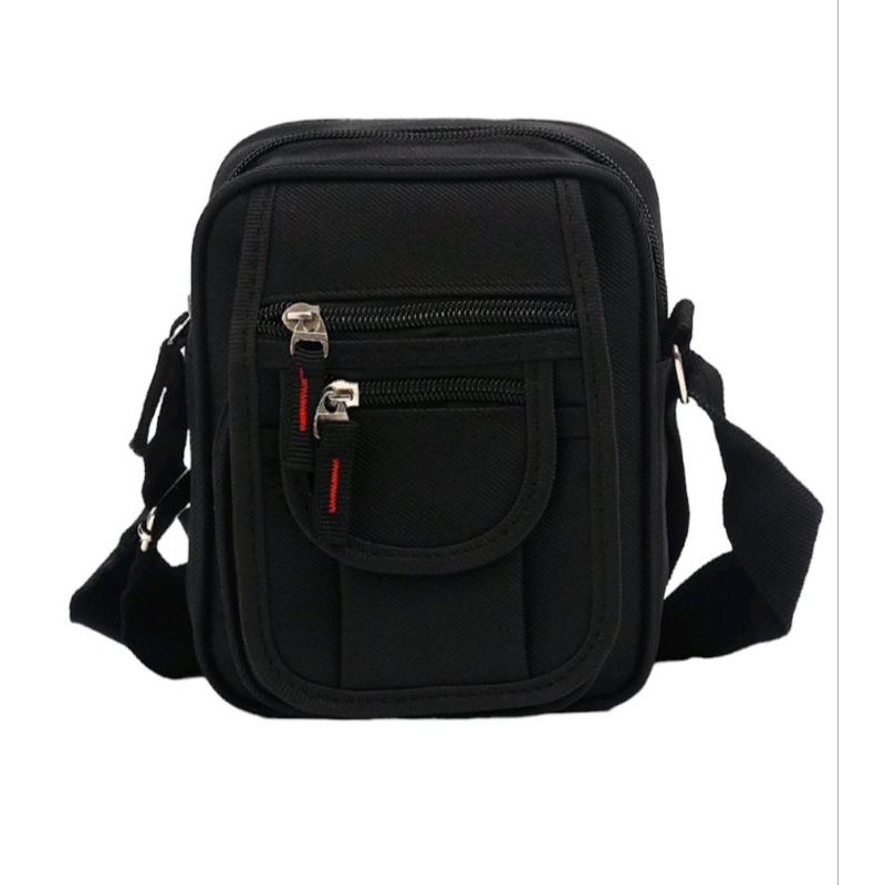 bolsa de hombro shoulder bag pochete com ziper alça regulável unisex impermeável.