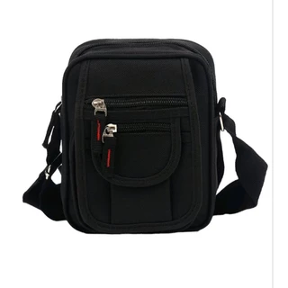 bolsa de hombro shoulder bag pochete com ziper alça regulável unisex impermeável.