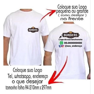 10 Camisas Personalizadas Qualquer cor ( Profissão, Eventos, Loja )