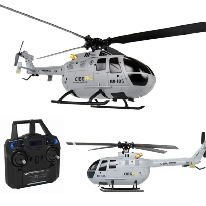 Helicóptero 4 Canais Giroscópio 6 Eixos 2.4G C186 Pro