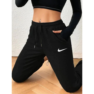CALÇA DE MOLETOM FEMININA GROSSA Estampa Jogger Feminina Academia Treino Corrida Inverno