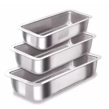 KIT FORMA DE PÃO COM 3 PEÇAS