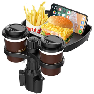 Suporte Porta Copo Duplo Para Carro Com Bandeja Porta Copo Universal Automotivo