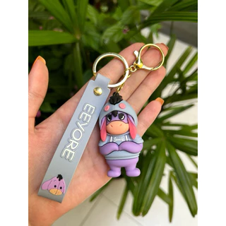 Chaveiro de Animação Emborrachado Bisonho Ió Ursinho Pooh Personagem
