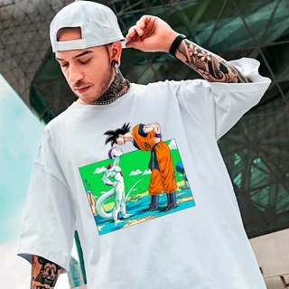 Camiseta Oversized Unissex Dragon Ball Frezza Otaku