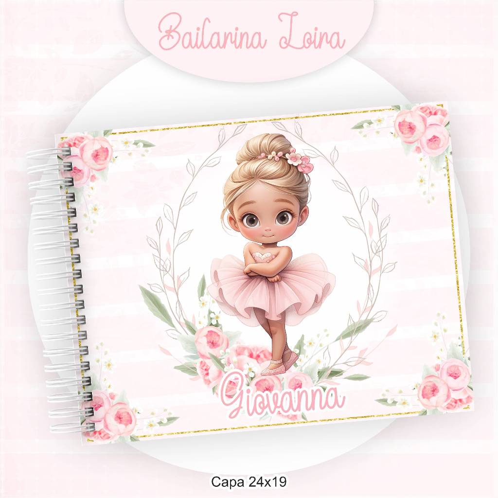 caderno de desenho bailarina loira | Shopee Brasil