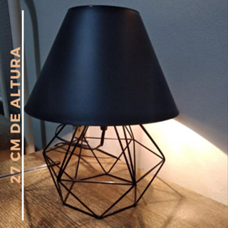 Abajur Pequeno luminária Com Aramado Retrô Ideal Para Quarto Diamante