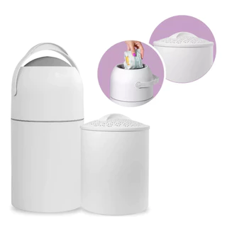 Kit Cesto de Roupa Suja Bebê e Lixeira Anti Odor Antiviral Baby Mel