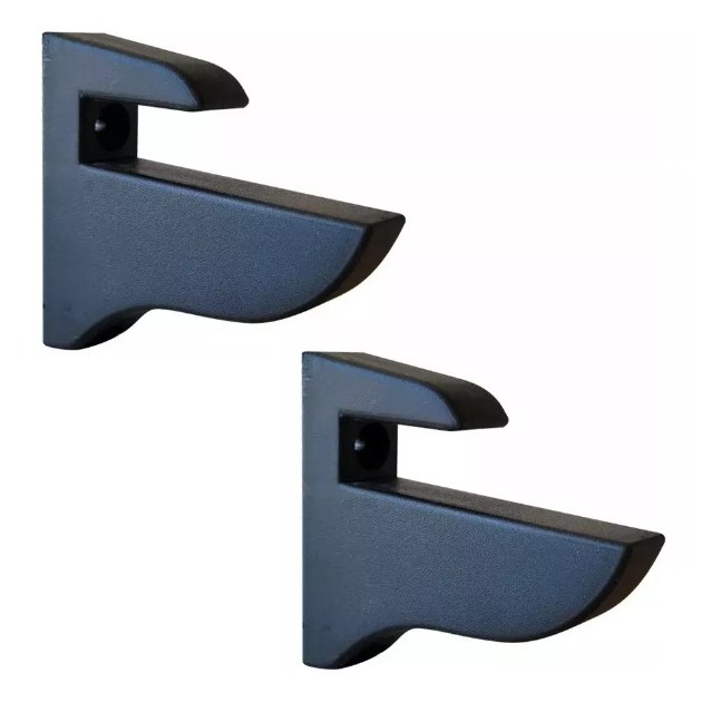 Kit 2 Suportes Bico De Tucano P/ Prateleira 15mm - Ômega