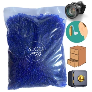 Silica Gel Azul - 1 KG( 4-8 mm) Desumidificante E Desidratante