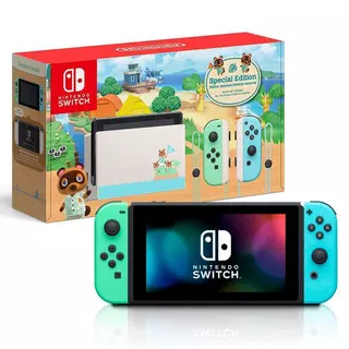 NINTENDO SWITCH V2 - VERSAO ANINMAL CROSSING - LEIA DESCRICAO - NOVO - ORIGINAL - LACRADO