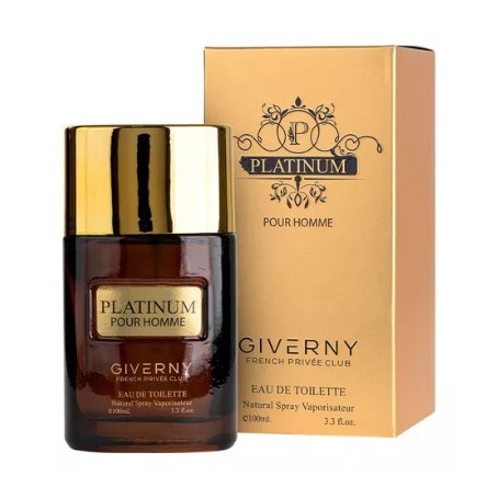 Perfume Masculino Giverny Platinum Pour Homme Toilette 100ml