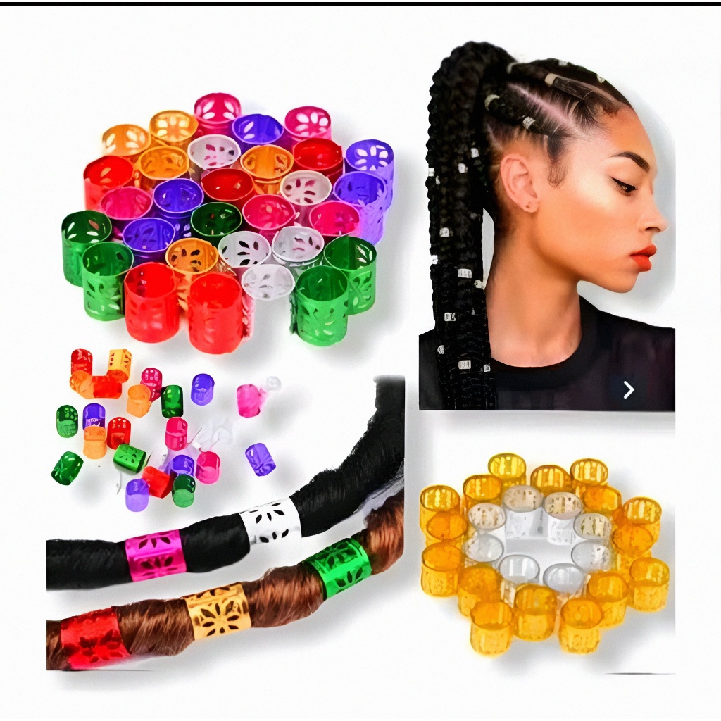 Anéis de trança anéis prata dourado Kit com 50 unidades | Shopee Brasil