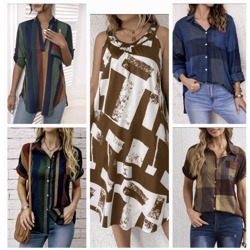 Camisas e vestido Shein Plus size (usados)