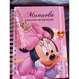 Caderneta de Saúde/Vacinação - Capa Dura - personalizada - Masculino e Feminina - Vários temas podendo escolher seu tema preferido