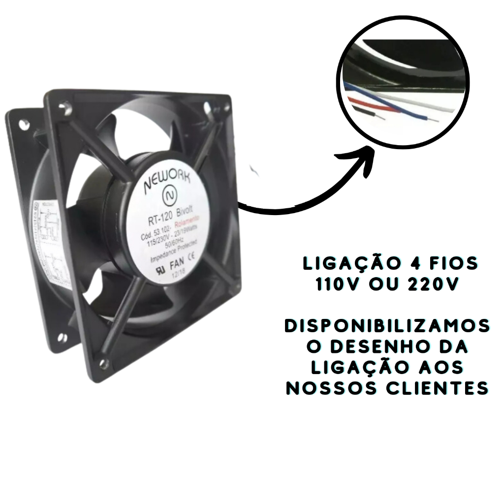 Cooler Micro Ventilador Maquina Solda Chocadeira Refrigeração