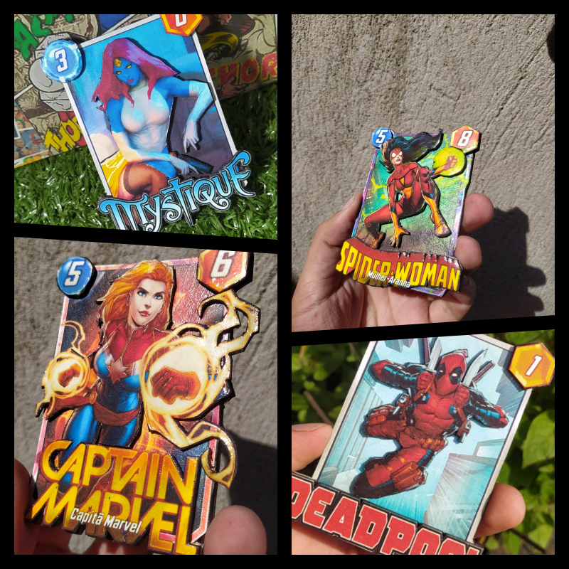 MARVEL 3Dレアカード Marvel Snap 3D card PERSONALIZADO lEIA A DESCRIÇÃO | Shopee Brasil
