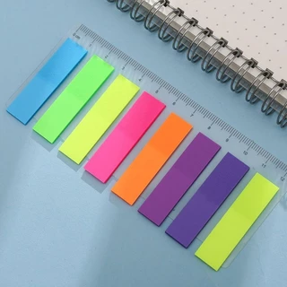 Marcador de página Flag seta 8 cores com regua de 12cm ajuda Classificação