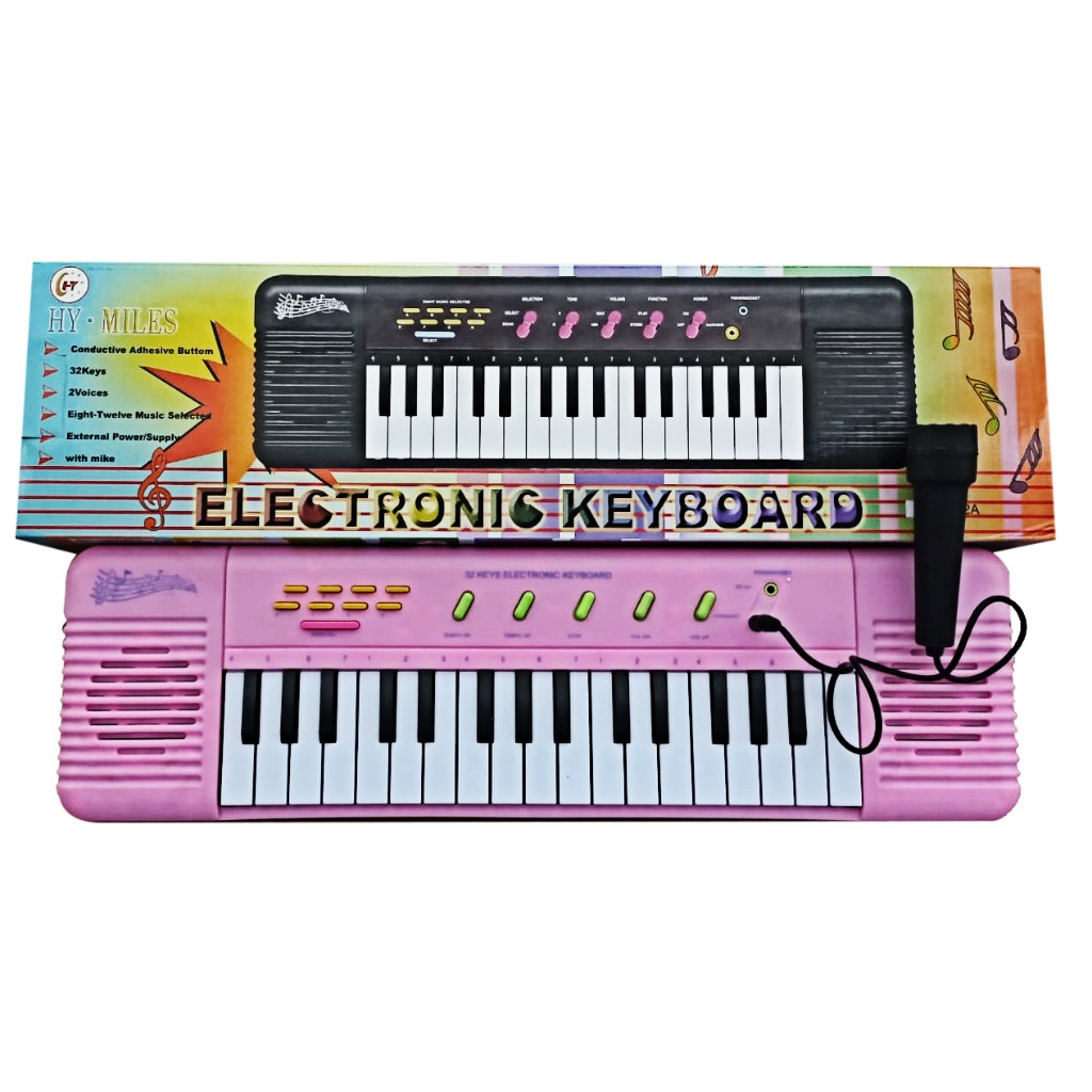 BRINQUEDO TECLADO PIANO Eletrônico MUSICAL INFANTIL COM MIC - 32 TECLAS ...