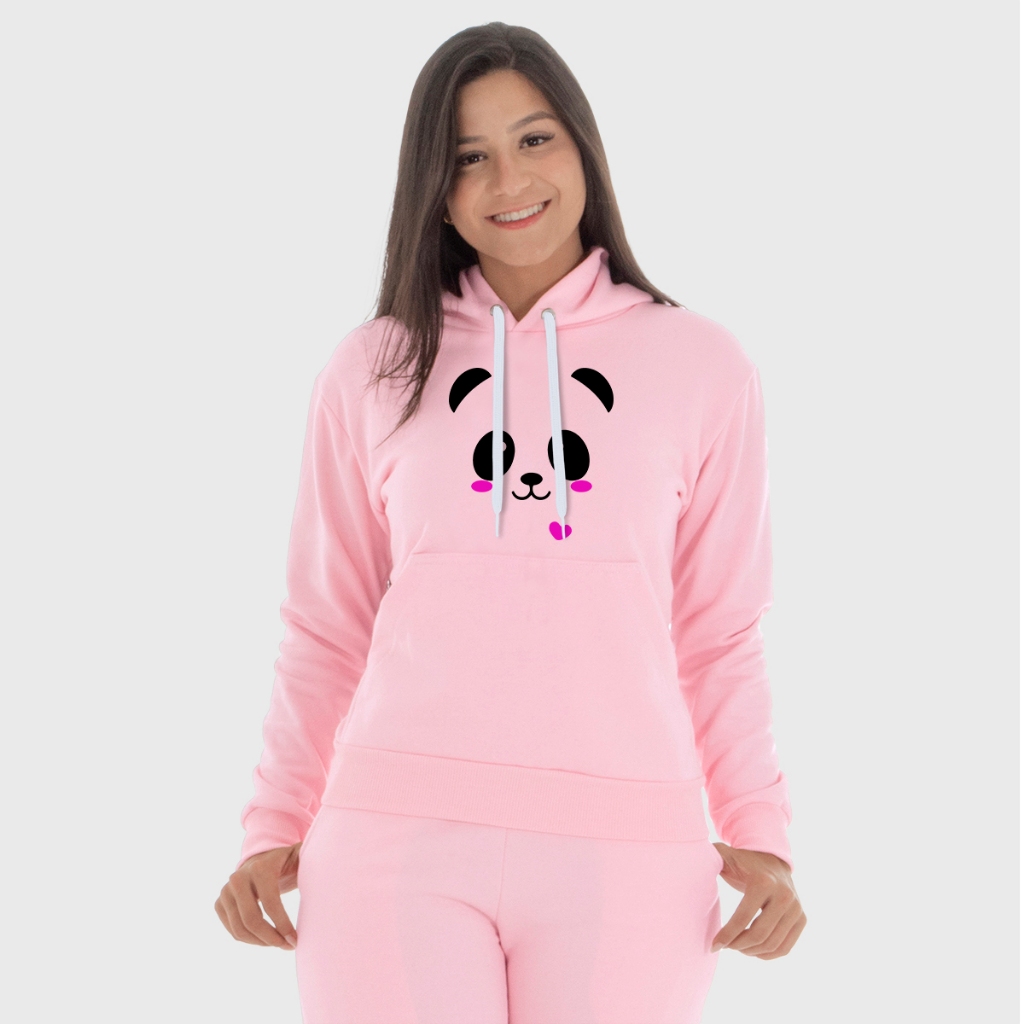 Moletom feminino best sale de panda