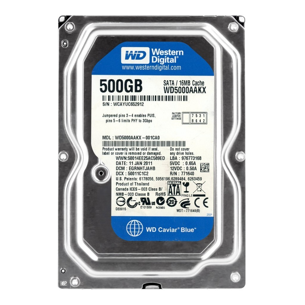 HD 500gb - SATA - Desktop - Western Digital WD