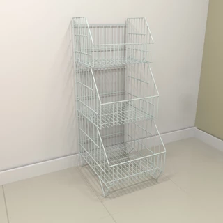 CESTO EXPOSITOR ORGANIZADOR EMPILHÁVEL Container