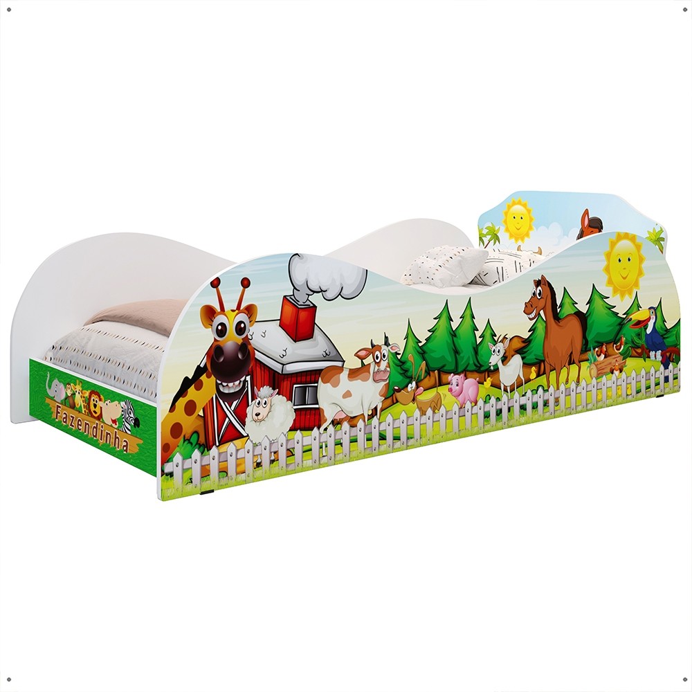 Cama Infantil Caminha Mini Cama MDF Montessoriana Segura Decoração Quarto Menino Menina Criança Vários Modelos e Cores - RPM Móveis