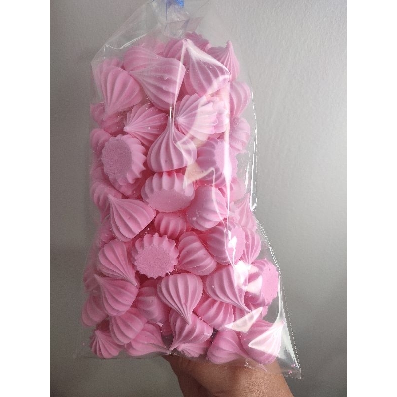 Suspiro artesanal kit chá revelação nas cores rosa e azul | Shopee Brasil