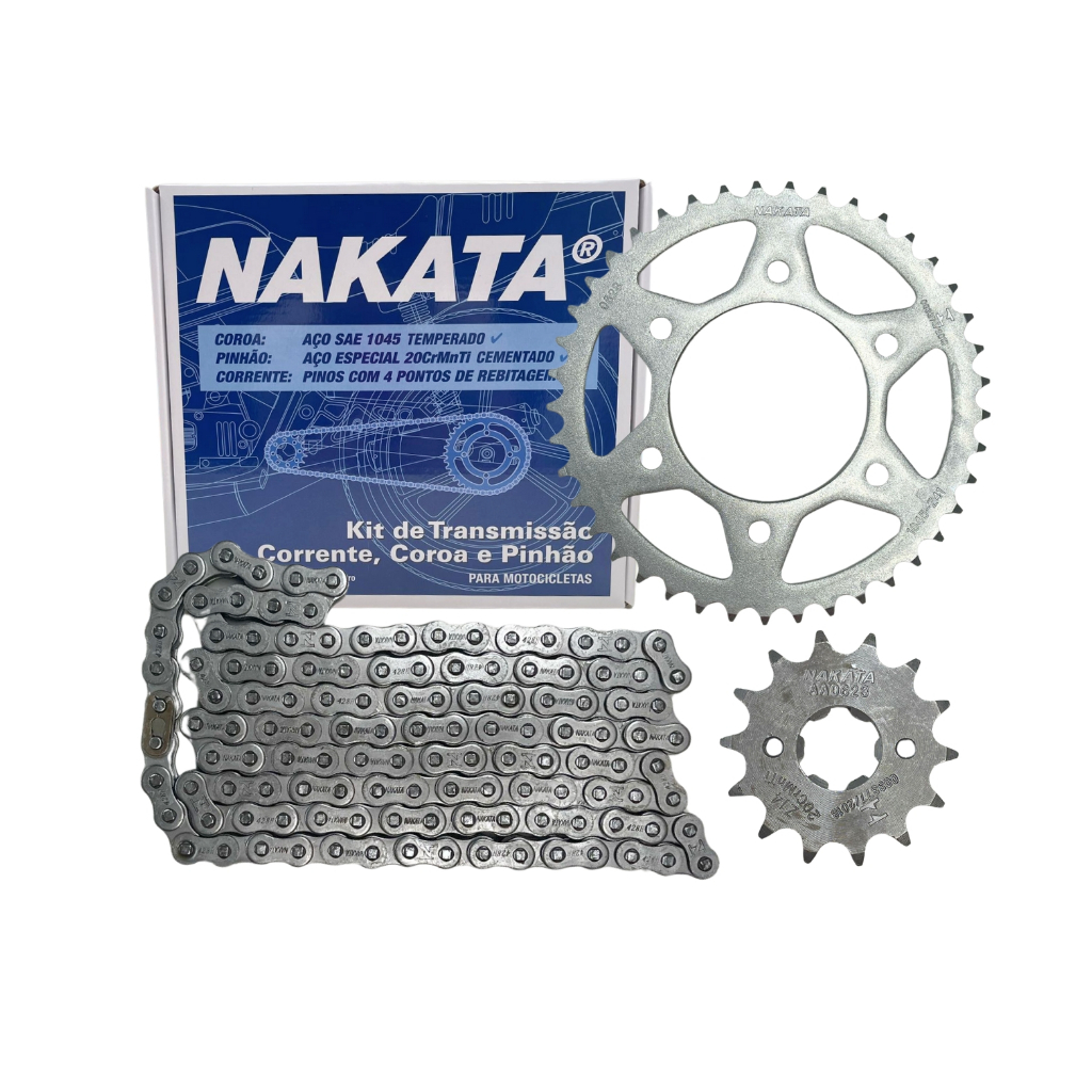 Kit Relação Transmissão Fazer Factor 150 2014 2015 2016 2017 2018 2019 2020 2021 2022 Orig Nakata