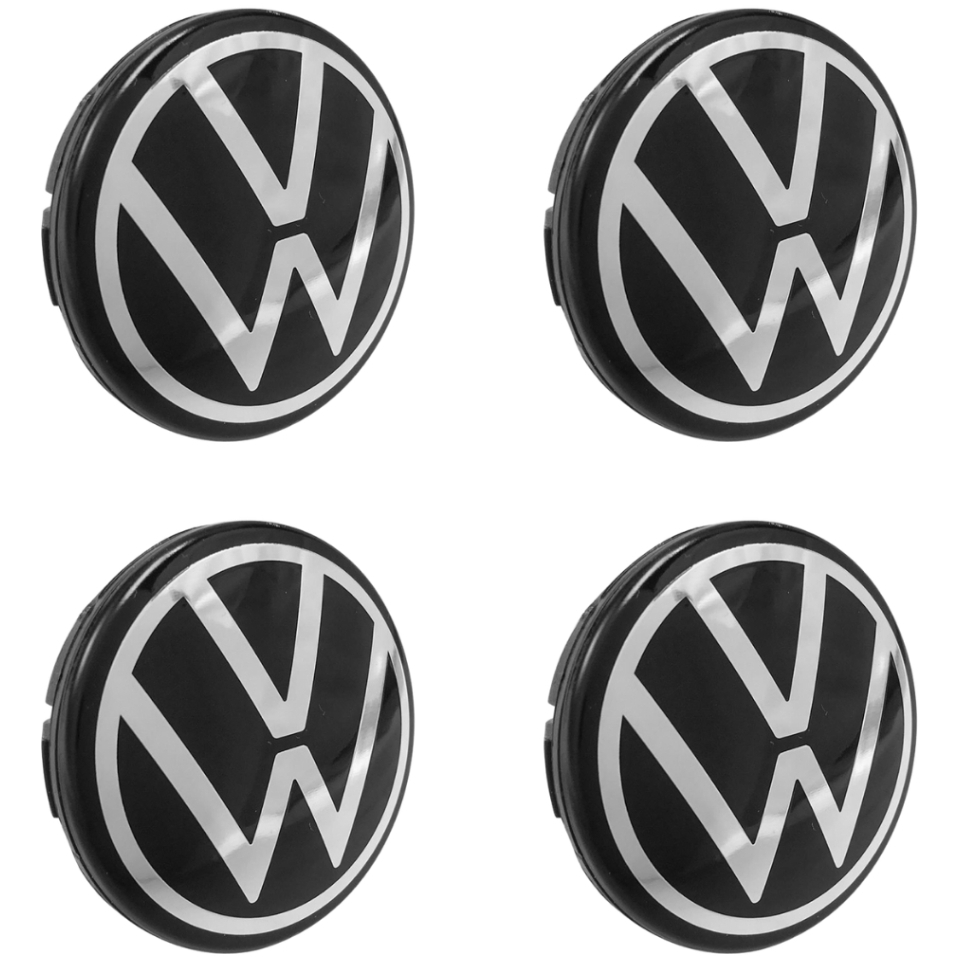 Kit 4 Calota Tampa Centro Roda Original Virtus Nivus 2022 Vw