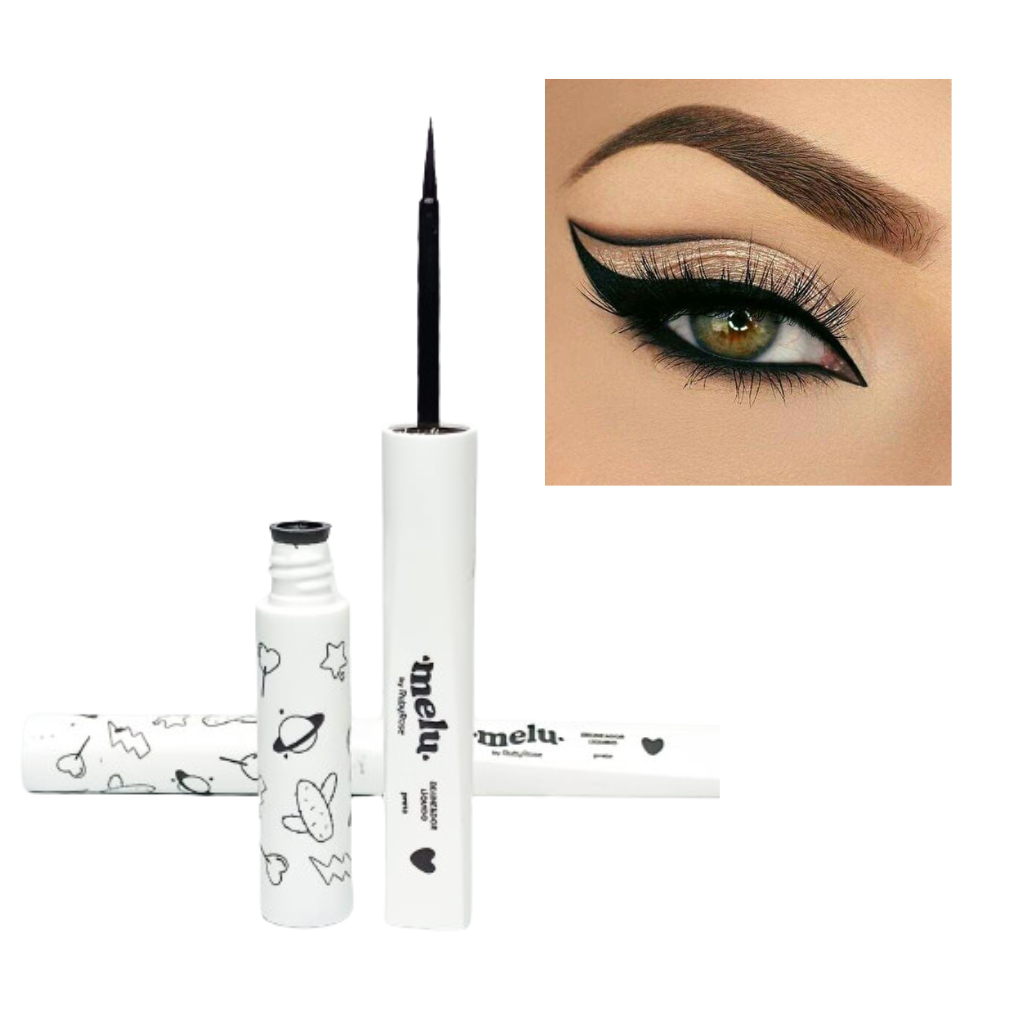 Delineador Liquido Preto Melu Ruby Rose