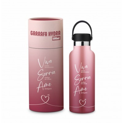 GARRAFA TÉRMICA HYDRA - VIVA AME SORRIA | Shopee Brasil