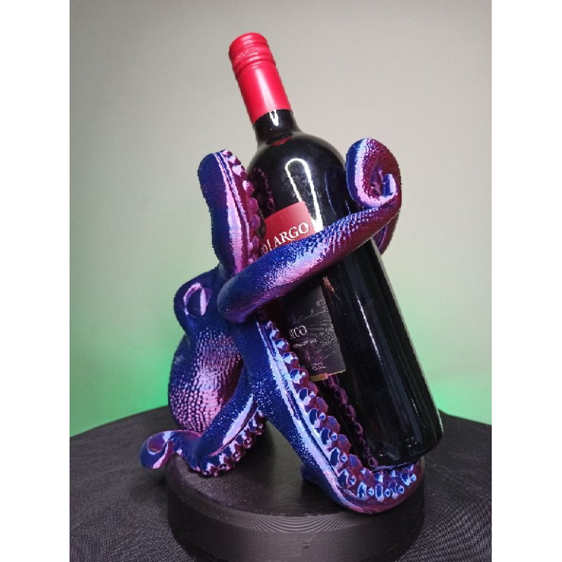 Suporte Decorativo Polvo para Garrafa de Vinho