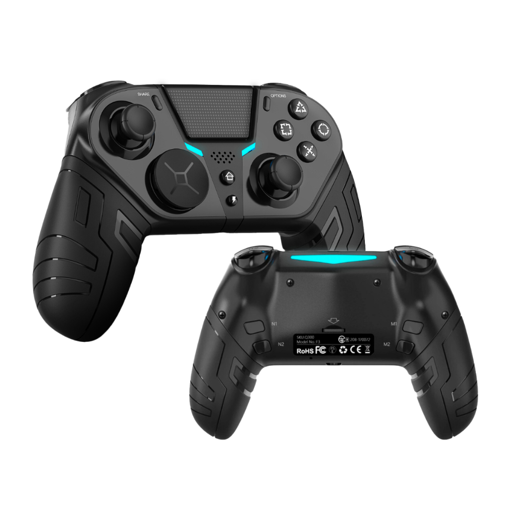 Controle Ps4 Elite PRO Com Botões Trazeiros Q300 Wireless - Preto Touch Pad - Para PC