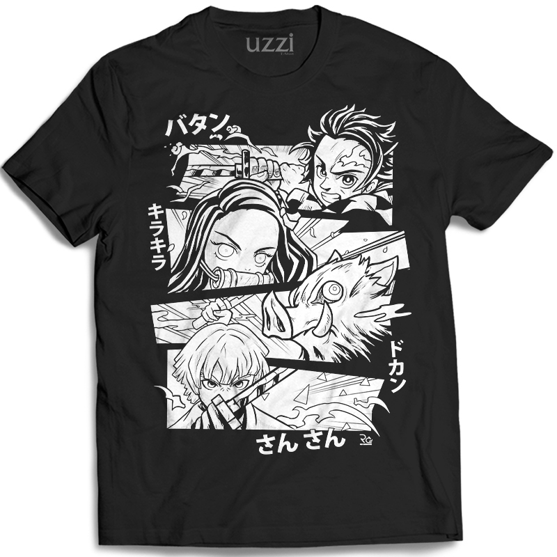 Camiseta Demon Slayer Camisa Kimetsu no Yaiba Blusa de Anime