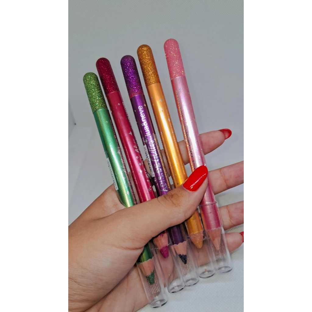 Lápis Com Glitter Á Prova D'Água Alta Fixação e Alta Pigmentação Lua e ...